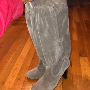 Gray Michael Kors Heeled Boots